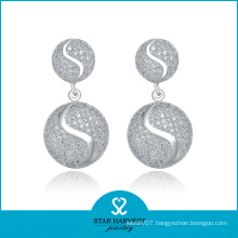 High Quaility Micro Setting Silver Earring Jewellery for Ladies (E-0023)